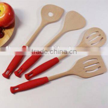 China Manufacturer Eco-friendly Wood Kitchen Utensil Set/wood Hand Tools no Pollution