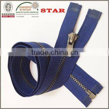 dull silver zipper