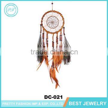 Wholesale Bamboo Decorative Dream Catcher Peacock Feather Natural Dream Catchers