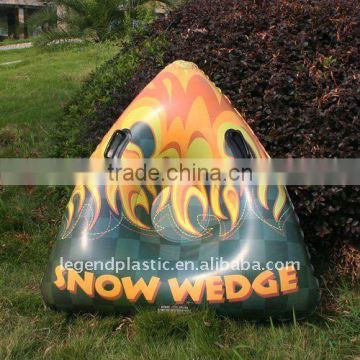 inflatable triangle snow tube