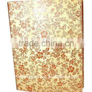 Printed PU Wrapping Ring Binder Desktop File Folder for Office Stationery Cardboard A4 or FC Size