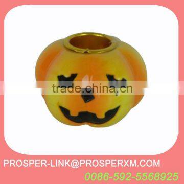 Halloween ceramic pumpkin candle holder