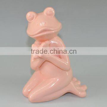 Garden ornaments frogs ceramic frog