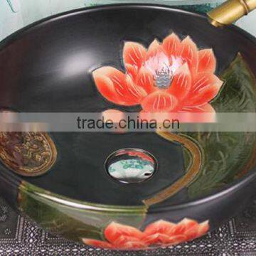 Chinese antique furniture ceramic basin