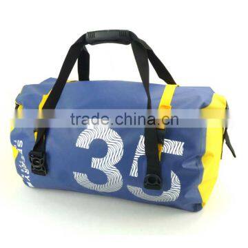 Hot sale Yellow waterproof pvc folding travel bag for camping,hiking