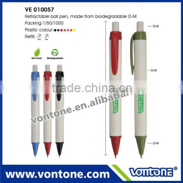 Environment-Friendly Plastic Biodegradable Ball Pen