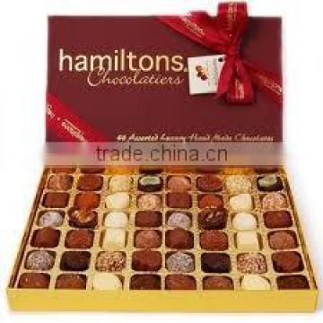 Chocolate praline box