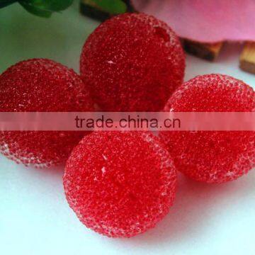 Wow!! Fashion 20mm chunky red berry rhinestone seed resin glass bling crystal charming beads for kids jewelry making!!