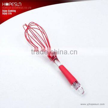 New design silicone egg whisk egg beater with PS&TPR handle