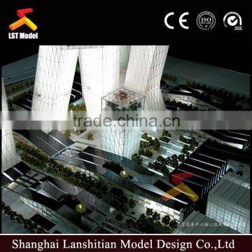 Miniature Building Blocks Model With Light photo-2