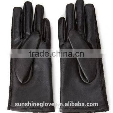 Cheap Lady Driving Faux Leather & Lace Gloves photo-2