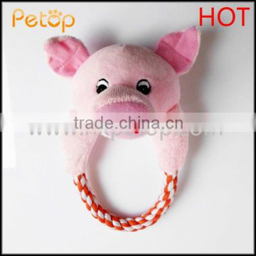 Pig Face Cotton Rope Dog Toy Supplier