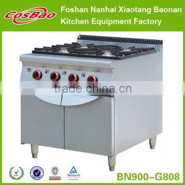 Restaurant Kitchen Equipment Combination Heavy Duty Gas Range With 4 Burners