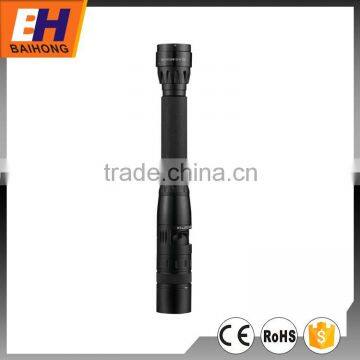 Zoom 3W LED Multi-function High Power Riot Baton Aluminium Flashlight, with Dimmer, Belt Cutter and Emergency Hammar