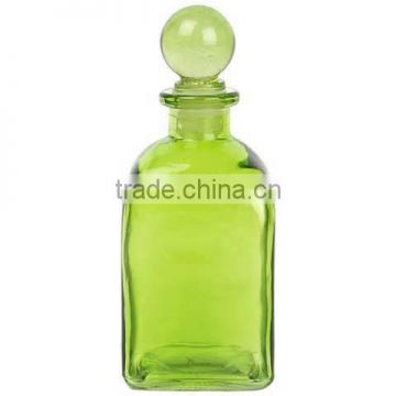 Hot sale Factory direct China Manufacturer green glass bottle, fancy glass bottles