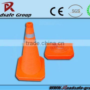 strong reflective soft flexible colored folding traffic cone/mini traffic cones