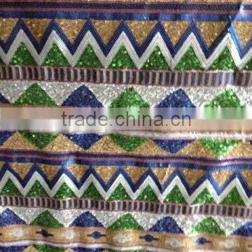 Big African Style Embroidery Lace Fabric With Sequin photo-5
