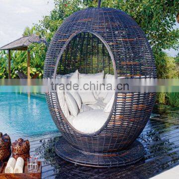 Outdoor Furniture Round rattan apple bed