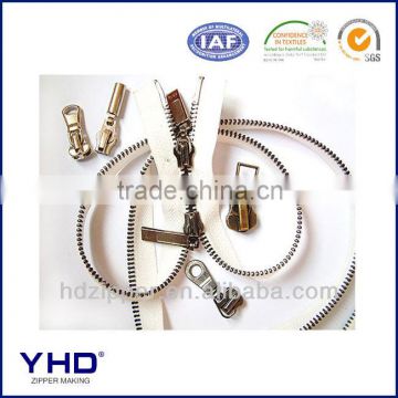 2 way metal zipper slider