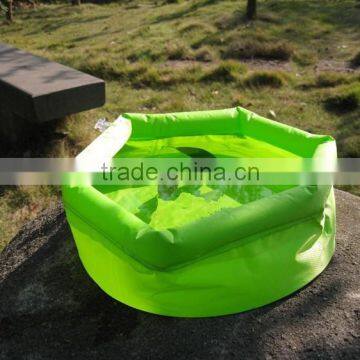 Outdoor camping travel tourism folding inflatable foot basin