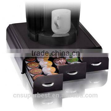 Luxury black and white acrylic storage box for coffee tray