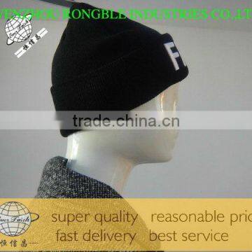 Designer new coming knitted jacquard 100% acrylic beanie