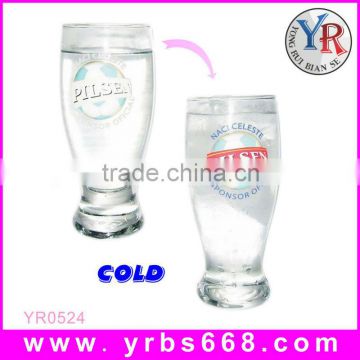 Manufacturer Wholesale Soft Drink Color Changing Glass Cup