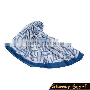 New Fashinable Abstract Aztec Printed Oblong Scarf/