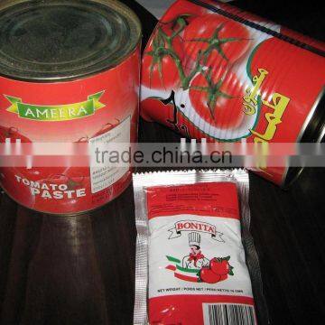 canned tomato paste in bags