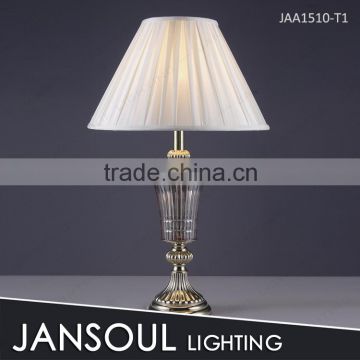 Chrome finish iron discount night table lamp for bedroom