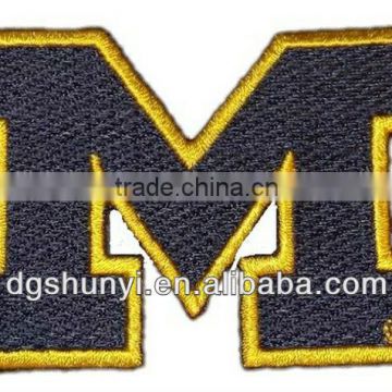 iron on embroidery letter badge