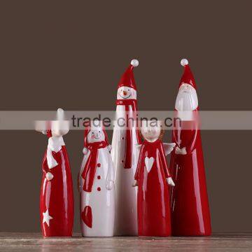 2016 modern home decor ceramic figurine art craft for christmas