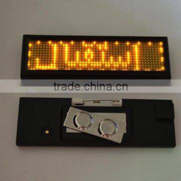 Programmable LED Badge, LED Sign Tag, LED Moving Badge photo-2