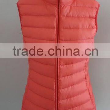 2016 women spring winter padded vest jacket ultralight vest