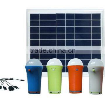 mini home solar system with mobile charger