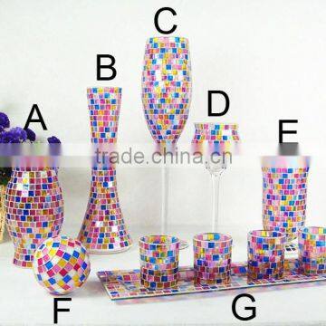 Tall Tealight Holder in Mixed Colors