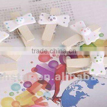 2013 Hot Sell Promotional wooden Mini Butterfly clip