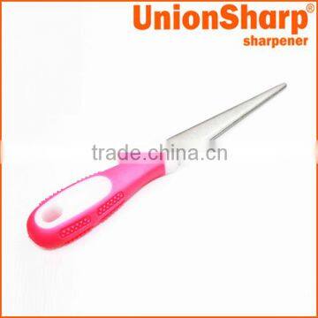 Outdoor diamond knife and scissor sharpening steel