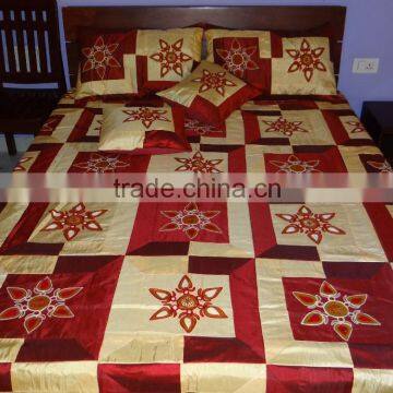 Designer Silk Indian Bedcover/Bedspread