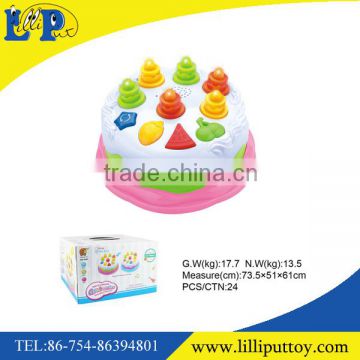 Creative design funny plastic cake toy for baby