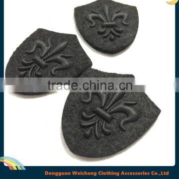 2016 Uniqe custom Garment accessories eco-friendly 3D PVC rubber patches