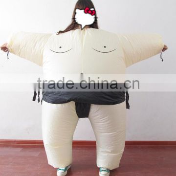 Inflatable sumo wrestling suit