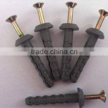 Nylon Hammer Fixing Anchors with mushroom head