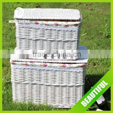 2016 cheap wholesale basket with lid for storage,laundry,cloth ,extensive used