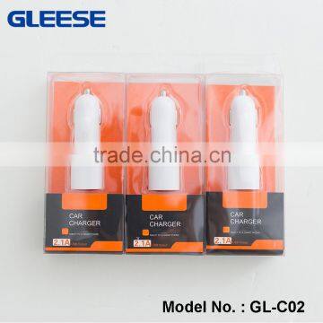 2016 Gleese With usb and good reputation mini size 2.1A high speed universal car charger
