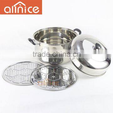 Big Combined Cover Stainless Steel Normal Design China Steamer Pot photo-3