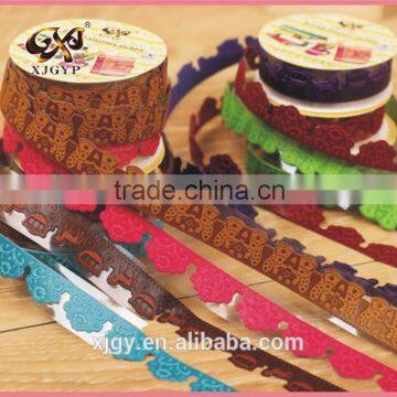 DIY Custom Colorful Adhesive Tape PU Leather Lace Tape Quality Choice photo-2
