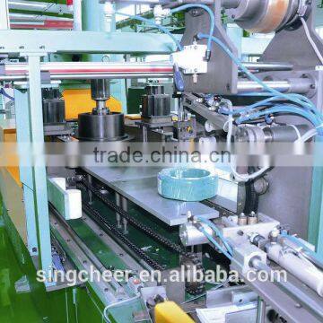 Auto cable coiler for rewinding line