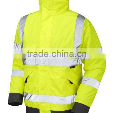 EN471 winter safety yellow reflective jackets