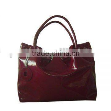 promotional mirror surface pu handbags PU leather handbag